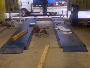 Installation of Ten ton Lift